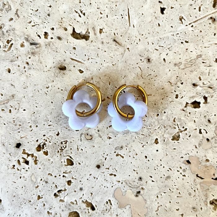 Boucles Daphnée - Lilas marbrées