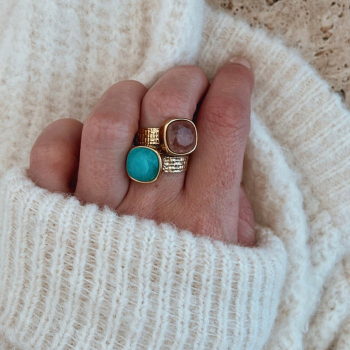 Bague Victoire - Amazonite