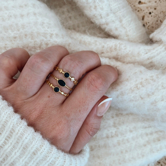 Bague Juliette - Noire