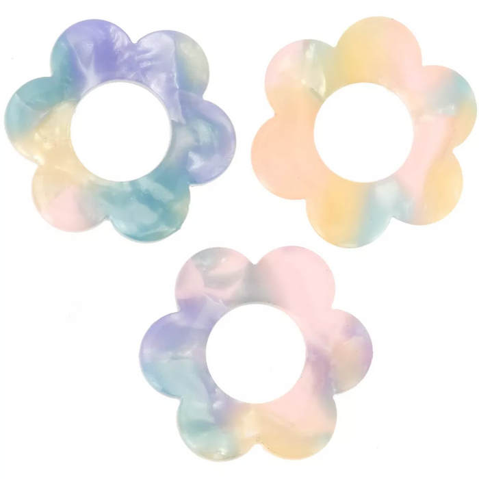 Boucles Paula - Bleu/Rose