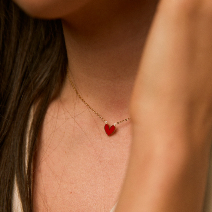 Collier Amour - Rouge