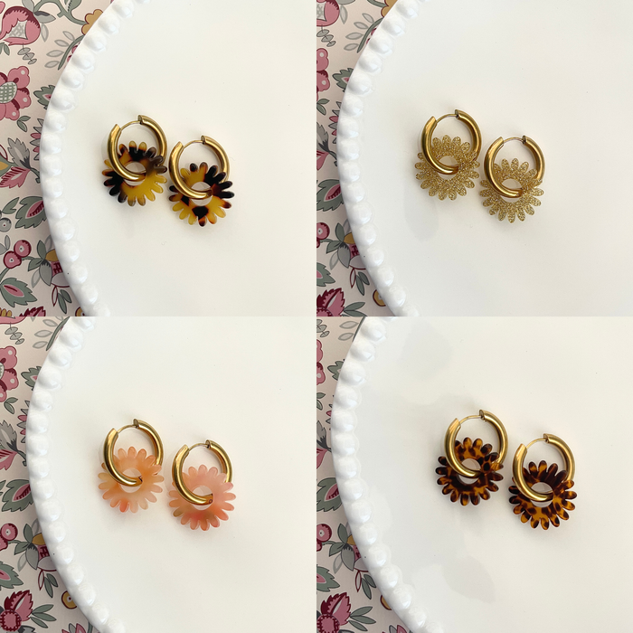 Boucles Stella - 6 coloris au choix