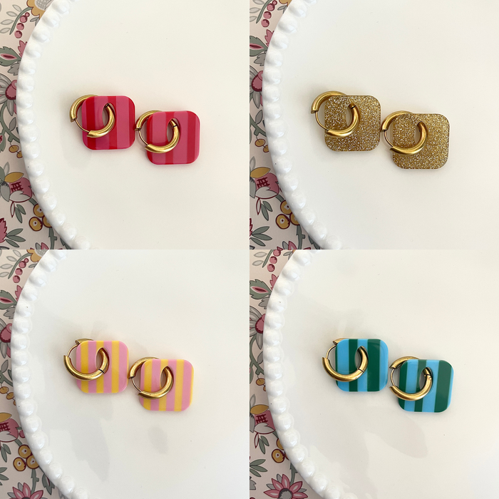 Boucles Bérénice - 7 coloris au choix
