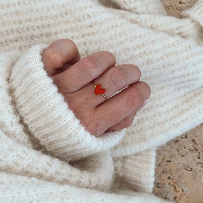 Bague Amour - Rouge
