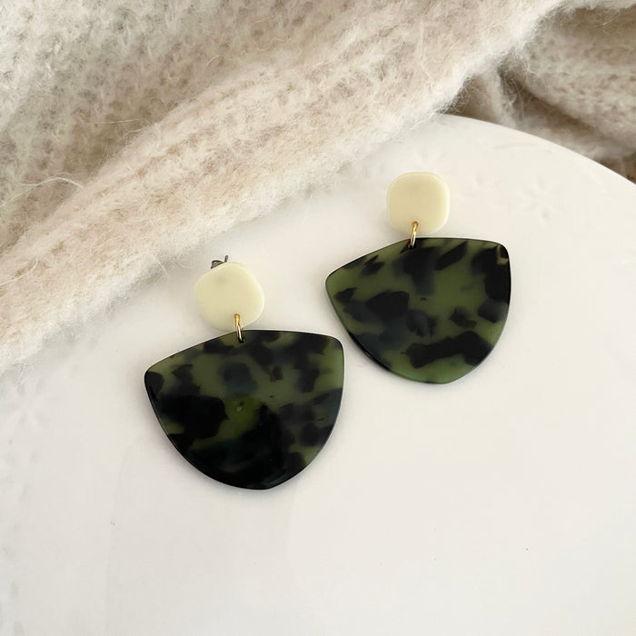 Boucles Paloma - Vertes/écrues