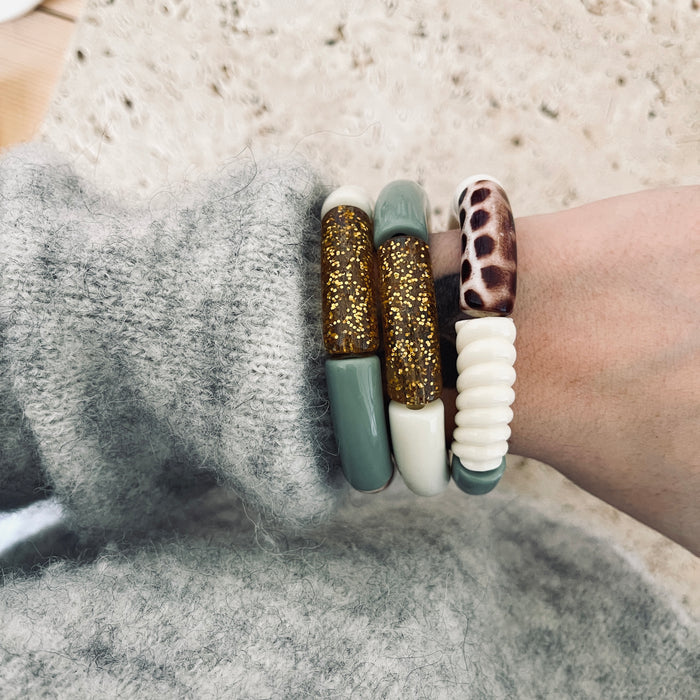 Trio bracelets Gigi - Céladon