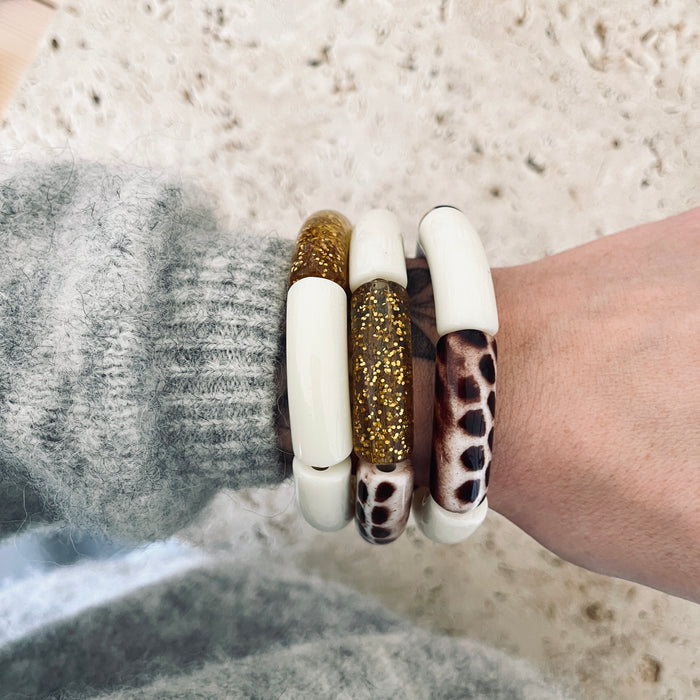 Trio bracelets Gigi - Ecru
