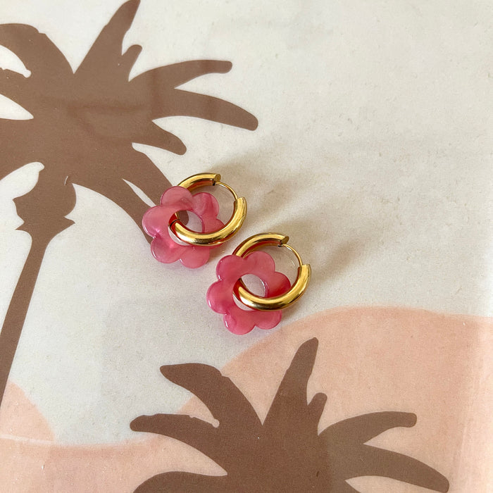 Boucles Paula - Roses