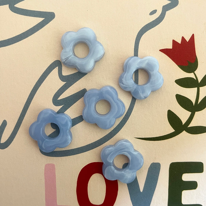 Boucles Flora - Bleu ciel