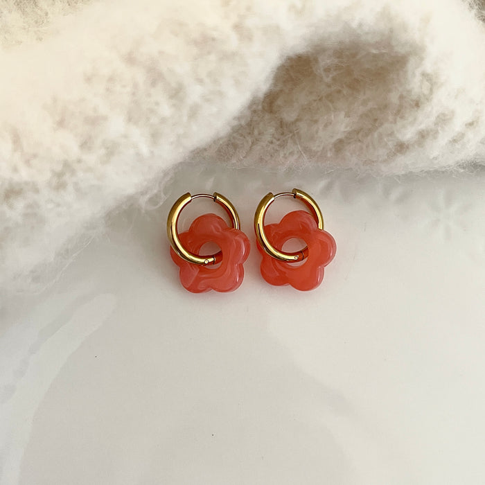 Boucles Flora - Corail