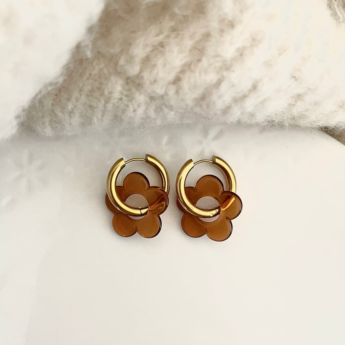 Boucles Daphnée - Marrons