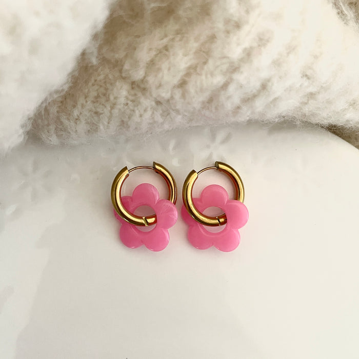 Boucles Daphnée - Roses