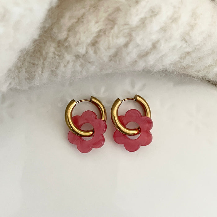 Boucles Paula - Roses