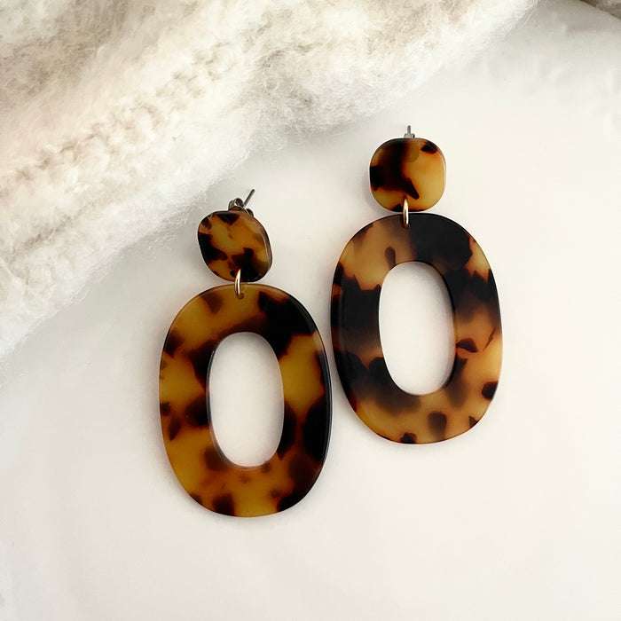 Boucles Agathe - Ecaille