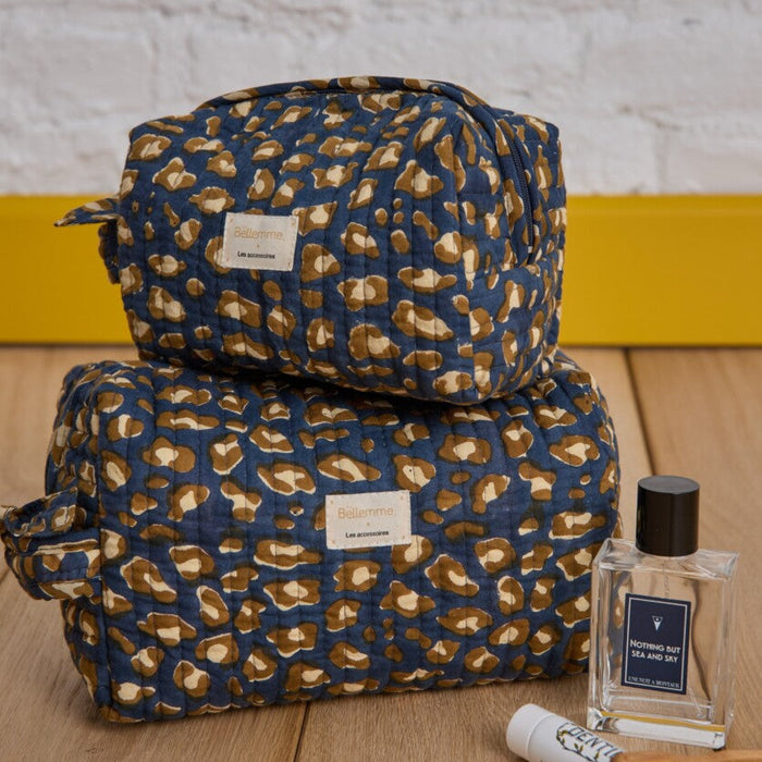 Grande trousse - Léopard navy