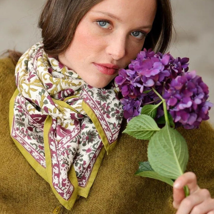 Grand foulard - Mina Améthyste