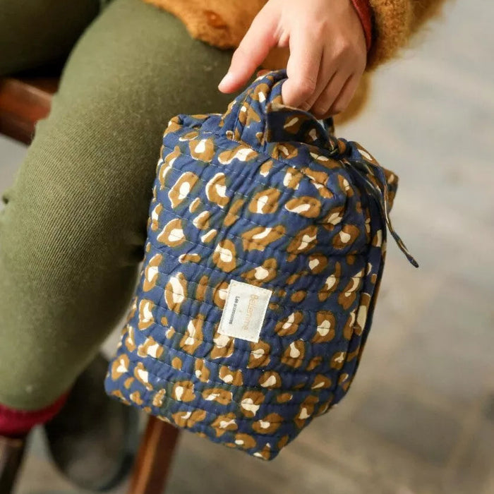Trousse - Léopard navy
