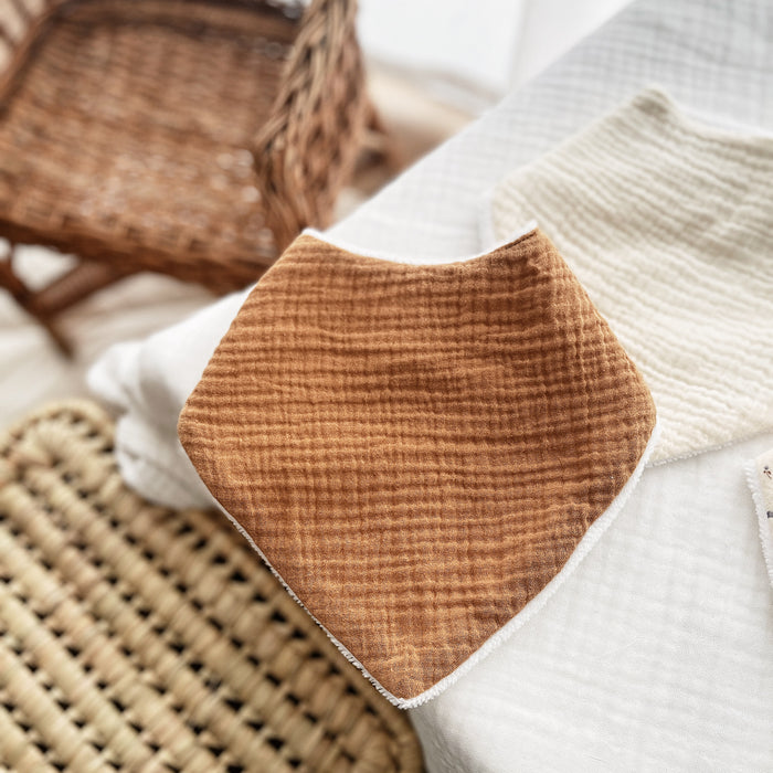 Bavoir bandana - Camel