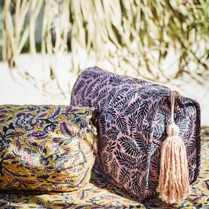 Petite pochette à motifs - Jaune